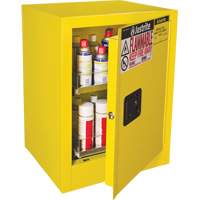 Sure-Grip&reg; EX Benchtop Flammable Safety Cabinet, 24 gal., 1 Door, 21" W x 27" H x 18" D MAS Chibougamau