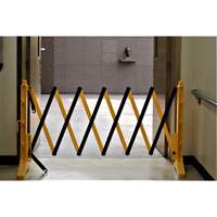 Barri&egrave;re Xpandit, 36" h x 11,5' lo, Noir/Jaune MAS Chibougamau