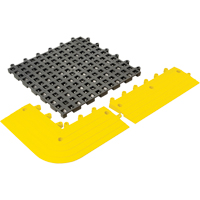 ErgoDeck&reg; General Purpose No. 564 Matting, PVC, 1-1/2' W x 1-1/2' L, 7/8" Thick, Charcoal MAS Chibougamau