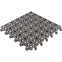 ErgoDeck&reg; General Purpose No. 564 Matting, PVC, 1-1/2' W x 1-1/2' L, 7/8" Thick, Charcoal MAS Chibougamau