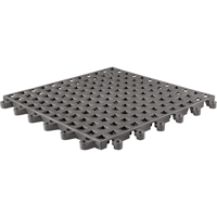 ErgoDeck&reg; General Purpose No. 564 Matting, PVC, 1-1/2' W x 1-1/2' L, 7/8" Thick, Charcoal MAS Chibougamau