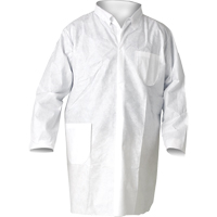 KleenGuard A20 Lab Coats, SMS, White, Medium MAS Chibougamau