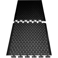 Rejuvenator Connect No. 502 Matting, Polyurethane, 3' W x 3' L, 5/8" Thick, Black MAS Chibougamau