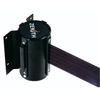 Wall Mount Barrier, Steel, Screw Mount, 12', Black Tape MAS Chibougamau