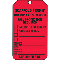 Inspection Tags, Plastic, 3-3/8" W x 5-7/8" H, English MAS Chibougamau