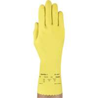 VersaTouch&reg; 297 Gloves, Size Medium/8, 12" L, Rubber Latex, Flock-Lined Inner Lining, 20-mil MAS Chibougamau