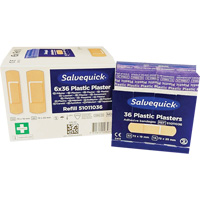 Salvequick&reg; Bandage Dispensing Systems Refills, Rectangular/Square, Plastic, Sterile MAS Chibougamau
