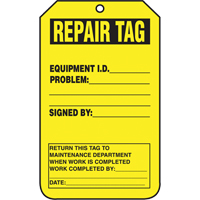 Inspection Tags, Cardstock, 3-1/8" W x 5-7/8" H, English MAS Chibougamau