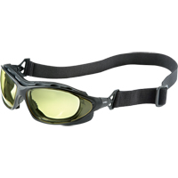 Uvex HydroShield&reg; Seismic&reg; Safety Goggles, Amber Lens, Anti-Fog/Anti-Scratch, Closed Vent MAS Chibougamau