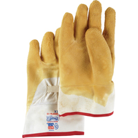 Nitty Gritty&reg; Coated Gloves, 10/Large, Rubber Latex Coating, Cotton Shell MAS Chibougamau