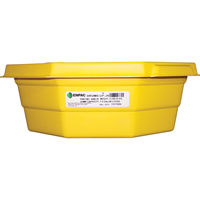 Drums-Up Jr. Trays, 22.75" L x 22.75" W x 7.5" H, 7.5 US gal. Spill Capacity MAS Chibougamau