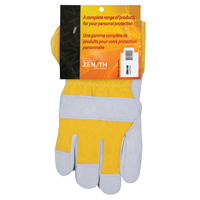 Winter-Lined Fitters Gloves, Large, Split Cowhide Palm, Boa Inner Lining MAS Chibougamau