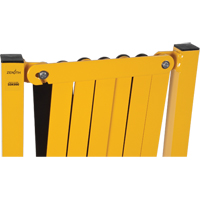 Expandable Barrier, 37" H x 11' L, Black/Yellow MAS Chibougamau