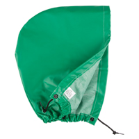 AcidBasicTM Chemical & Acid Resistant Rain Hood, One Size, Green, Polyester MAS Chibougamau