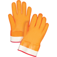 Gants doubl&eacute;s pour l'hiver r&eacute;sistants aux produits chimiques, Taille Grand/9, 10" lo, PVC, Doublure en Molleton de mousse, Gant de calibre hiver MAS Chibougamau