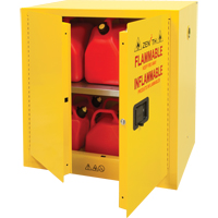 Flammable Storage Cabinet, 22 gal., 2 Door, 35" W x 35" H x 22" D MAS Chibougamau