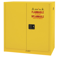 Flammable Storage Cabinet, 24 gal., 2 Door, 43" W x 44" H x 12" D MAS Chibougamau