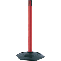 Poteau receveur robuste &agrave; ligne simple, Hauteur de 38", Rouge MAS Chibougamau