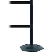 Poteau receveur robuste &agrave; ligne double, Hauteur de 38", Rouge MAS Chibougamau
