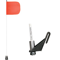 Tiges de s&eacute;curit&eacute; pour travaux l&eacute;gers Safety Whip, Fixation Fen&ecirc;tre, Hauteur 5', Orange MAS Chibougamau
