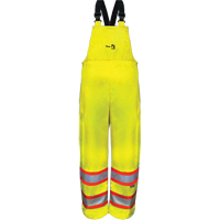 Pantalons &agrave; bavette de s&eacute;curit&eacute; imperm&eacute;ables ignifuges haute visibilit&eacute; en polyur&eacute;thane, 4T-Grand MAS Chibougamau