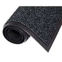 Tapis Astro-Plus, Poly&eacute;thyl&egrave;ne, Grattoir Type, Motif Textur&eacute;, 3-3/10' x 4', Charbon MAS Chibougamau
