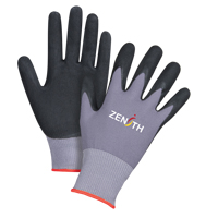Gants ZX-1 de premi&egrave;re qualit&eacute; compatibles avec les &eacute;crans tactiles, 6/T-petit, R&ecirc;vetement Mousse de nitrile, Calibre 15, Enveloppe en Nylon MAS Chibougamau