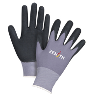 Gants ZX-1 de premi&egrave;re qualit&eacute; compatibles avec les &eacute;crans tactiles, 8/Moyen, R&ecirc;vetement Nitrile/Mousse de nitrile, Calibre 15, Enveloppe en Nylon MAS Chibougamau