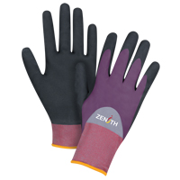 Gants enduits de premi&egrave;re qualit&eacute; ZX-2, 7/Petit, R&ecirc;vetement Nitrile/Mousse de nitrile, Calibre 18, Enveloppe en Nylon MAS Chibougamau