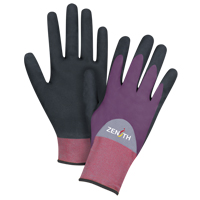 Gants enduits de premi&egrave;re qualit&eacute; ZX-2, 10/T-Grand, R&ecirc;vetement Nitrile/Mousse de nitrile, Calibre 18, Enveloppe en Nylon MAS Chibougamau