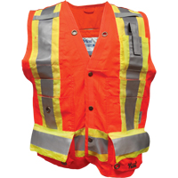 Surveyor FR Safety Vest, High Visibility Orange, Small, Polyester MAS Chibougamau