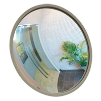 Convex Mirror with Bracket, Indoor/Outdoor, 12" Diameter MAS Chibougamau