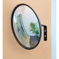 Convex Mirror with Bracket, Indoor/Outdoor, 12" Diameter MAS Chibougamau