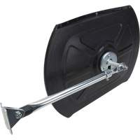 Roundtangular Convex Mirror with Telescopic Arm, 12" H x 18" W, Indoor/Outdoor MAS Chibougamau