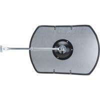 Roundtangular Convex Mirror with Telescopic Arm, 12" H x 18" W, Indoor/Outdoor MAS Chibougamau