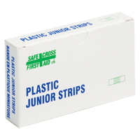 Junior Strips Bandages, Rectangular/Square, 1-1/2", Plastic, Non-Sterile MAS Chibougamau