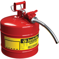 Bidons s&eacute;curitaires AccuFlow, Type II, Acier, 5 gal. US, Rouge, Homologu&eacute; FM/List&eacute; UL/ULC MAS Chibougamau