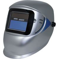 WH40 Variable ADF Welding Helmet, 3.77" L x 1.65" W View Area, 9 - 13 Shade Range, Silver MAS Chibougamau
