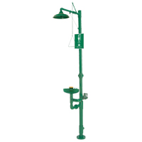 Combination Emergency Shower & Eye/Face Wash Station, Pedestal MAS Chibougamau