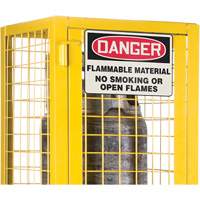 CSA-Compliant Gas Cylinder Safety Cabinet, 2 Cylinder Capacity, 17" W x 17" D x 69" H, Yellow MAS Chibougamau