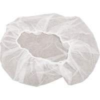 Bonnets bouffants non tiss&eacute;s, Polypropyl&egrave;ne, 18", Blanc MAS Chibougamau