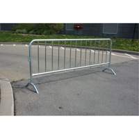 Barri&egrave;re portative, Emboîtables, 102" lo x 40" h, Argent MAS Chibougamau