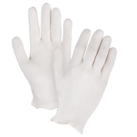 Gants d'inspection de poids moyen, Poly/coton, Poignet &agrave; ourlet, Dames MAS Chibougamau