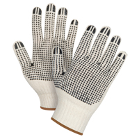 Gants tricot&eacute;s de poids lourd &agrave; deux c&ocirc;t&eacute;s avec pois, Poly/coton, Deux c&ocirc;t&eacute;s, Calibre 7, Grand MAS Chibougamau