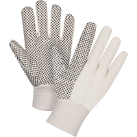 Cotton Canvas Dotted Palm Gloves, 8 oz., Large MAS Chibougamau