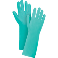 Premium Diamond-Grip Chemical-Resistant Gloves, Size Medium/8, 15" L, Nitrile, 22-mil MAS Chibougamau