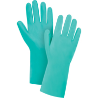 Gants r&eacute;sistants aux produits chimiques &agrave; prise en losange, Taille 10, 13" lo, Nitrile, Doublure en Ouat&eacute;e, 15 mils MAS Chibougamau