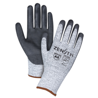 Gants &eacute;lastiques sans coutures r&eacute;sistants &agrave; la coupe, Taille Grand/9, Calibre 13, Rev&ecirc;tement Polyur&eacute;thane, Enveloppe en PEHP, ANSI/ISEA 105 niveau 4/EN 388 niveau 5 MAS Chibougamau