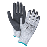 Gants &eacute;lastiques sans coutures r&eacute;sistants &agrave; la coupe, Taille T-Grand/10, Calibre 13, Rev&ecirc;tement Polyur&eacute;thane, Enveloppe en PEHP, ANSI/ISEA 105 niveau 4/EN 388 niveau 5 MAS Chibougamau