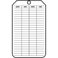 Inspection Tags, Plastic, 3-1/8" W x 5-7/8" H, French MAS Chibougamau